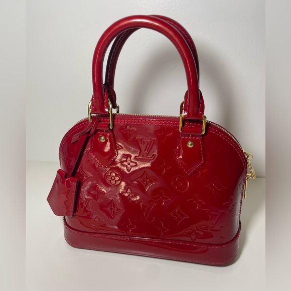 Louis Vuitton BB Alma Vernis Red  Leather Crossbody Bag - Picture 9 of 15